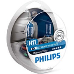 Philips Diamond Vision H4 Otomobil Far Ampulü Beyaz Işık