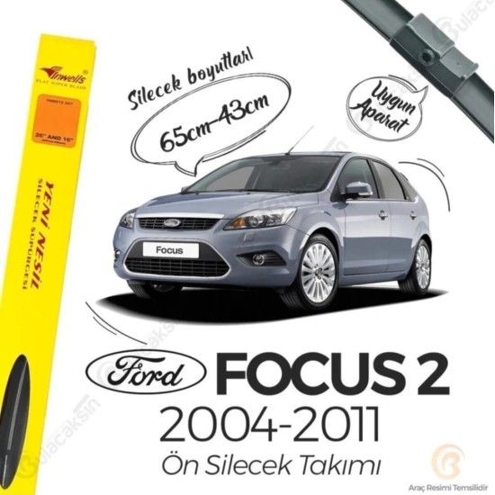 Ford Focus 2 Muz Silecek Takımı (2004-2011) Inwells