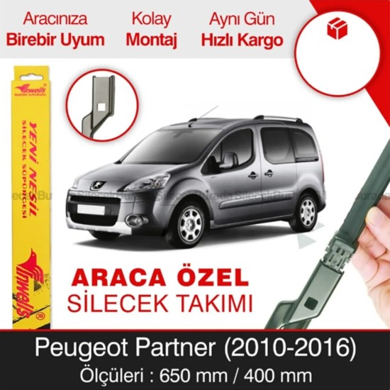 Muz Silecek Partner Tepee-berlıngo (650-400 Mm)